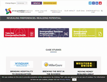 Tablet Screenshot of emergenetics.com